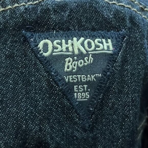 Excluded from Sale OshKosh B'gosh Vestbak Fleece Lined Bib Overalls Denim 24M - Picture 12 of 12